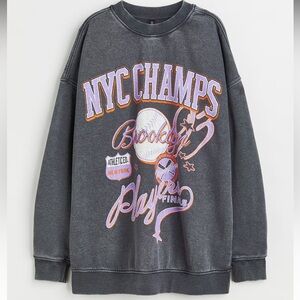 H&M Brooklyn NYC Champs Crewneck Sweater